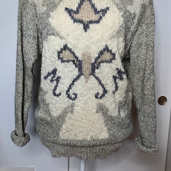 Vintage 80s Liz Claiborne women's chunky knit preppy turtleneck sweater SZ M - Picture 4 of 9